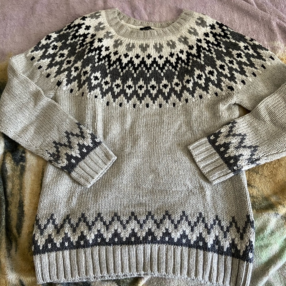 Beautiful Fair Isle sweater Talbots XS